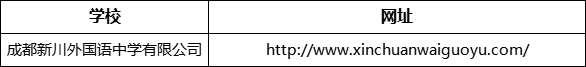 成都市成都新川外國(guó)語(yǔ)中學(xué)網(wǎng)址是什么？