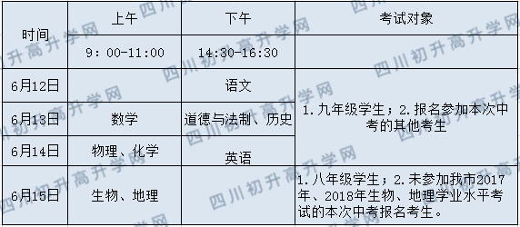 2020年廣安中考時(shí)間是多久，會(huì)改變嗎？