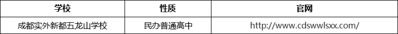 成都市成都實(shí)外新都五龍山學(xué)校官網(wǎng)、網(wǎng)址、官方網(wǎng)站